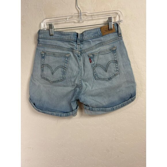 Levi's 515 Jeans Shorts Rolled Cuff Light Wash 5" Inseam Sz 4 - Picture 4 of 7